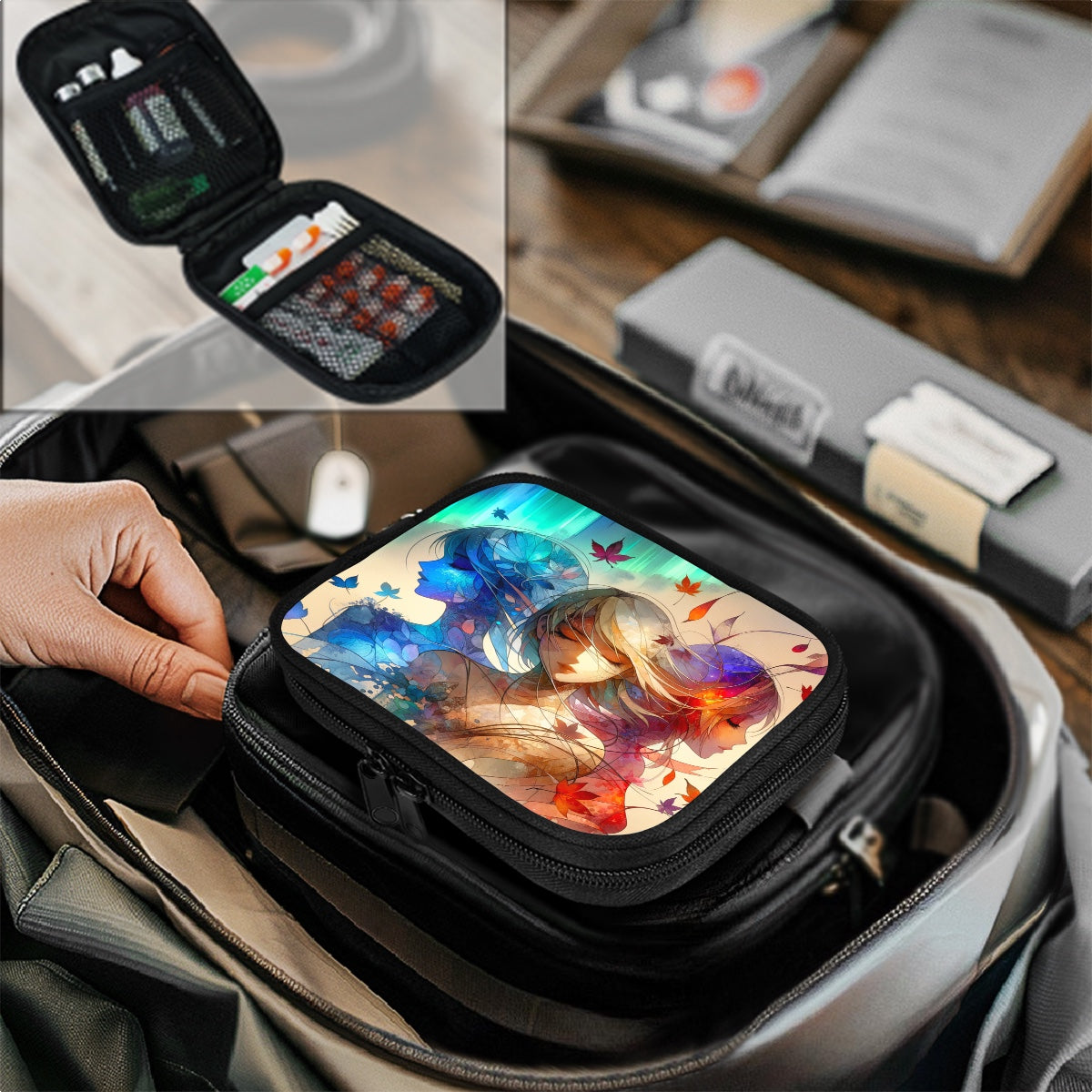 Embrace Your Inner Colors: A Journey of Self-Discovery Travel Medicine Or Electronics Accessories Case