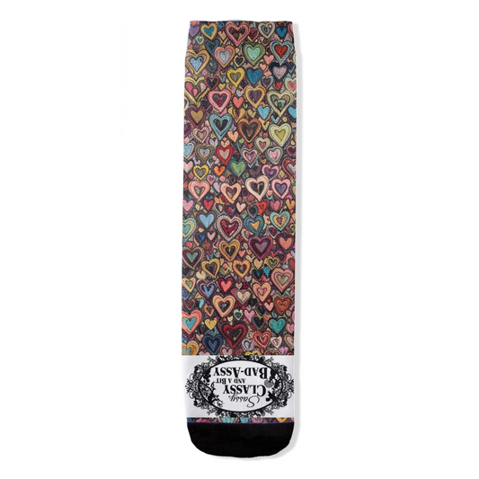 Sassy, Classy & A Little Bit Bad-Assy – Hearts Socks
