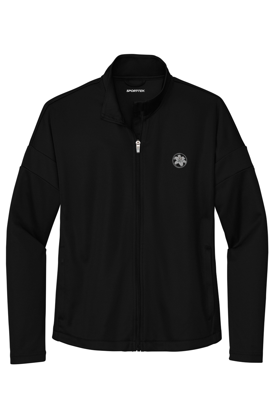 Womens Black Travel Full Zip Jacket