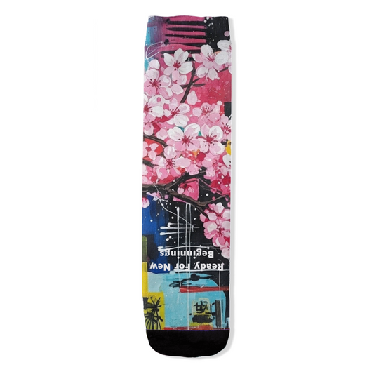 Bloom Boldly ready for new beginnings women's socks by Zeblismapo