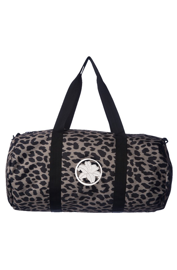 Day Tripper Duffle – Cheetah Print with Tiger Lily Embroidery | Zeblismapo