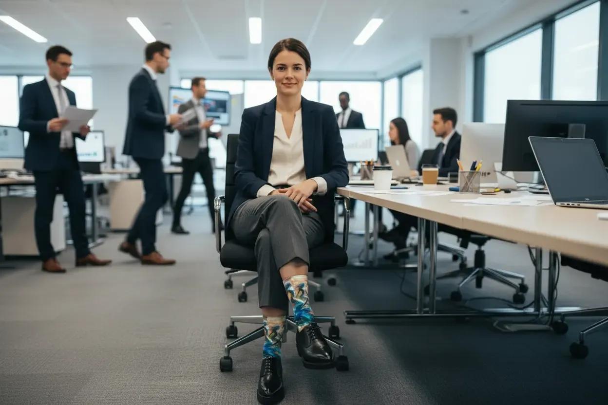 Fierce empowerment socks gift for women by Zeblismapo - success at work