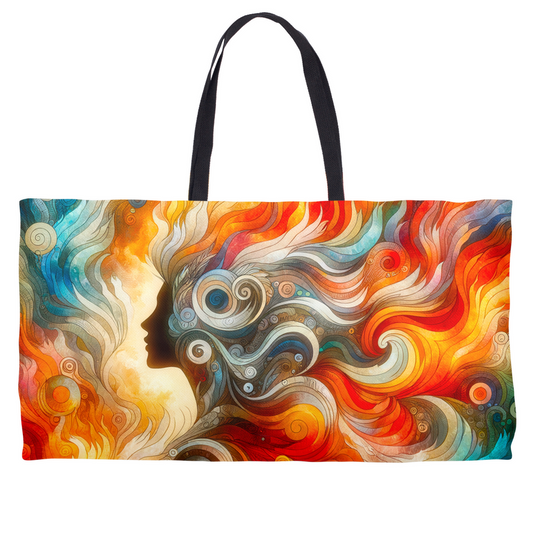 Fiery Soul passion in motion weekender tote bag by Zeblismapo