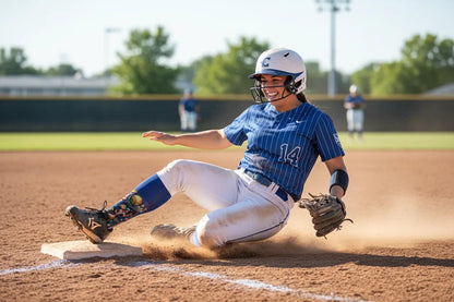 Fun softball socks gift for women athletes by Zeblismapo
